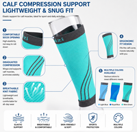 Manchons de compression sportifs OEM, attelles élastiques respirantes pour le soulagement de la douleur lors des entraînements sportifs