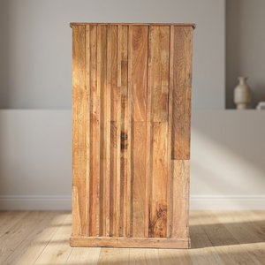 La Mejor Colección de Vitrinas de Madera Maciza Talladas a Mano, Armario de Almacenamiento Rústico Vintage con Puerta de Vidrio, Arte Antiguo del Himalaya - Product Image 6