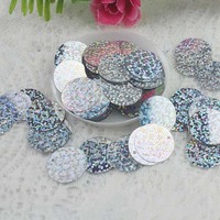 8-25mm bricolage fête de mariage couture paillettes accessoires de vêtement Costume rond plat Laser paillettes étincelle Paillette vrac Pvc paillettes