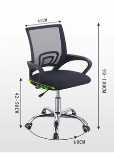 <span class=keywords><strong>Chaise</strong></span> de bureau exécutive ergonomique pivotante moderne et confortable en maille, personnalisable, pour ordinateur et mobilier de bureau - Product Image 6