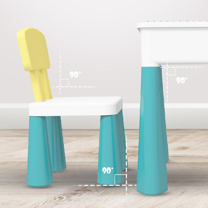 Mesa de actividades múltiples para niños pequeños, mesa de agua, mesa de arena y bloques de construcción, mesa con 4 cajas de almacenamiento, CA - Product Image 6