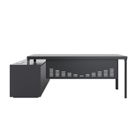 Bureau de direction moderne en forme de L certifié CE Mobilier en bois Vente en usine