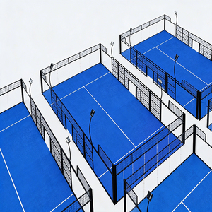 สนามแพเดิลแบบพกพาขนาด 10x20 เมตร มาตรฐานพร้อมประกอบ สนามแพเดิลเทนนิสแบบพาโนรามา สร้างสนามแพเดิล สนามแพเดิลสำหรับขาย - Product Image 5