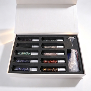 Juego de Regalo Ecológico de Piedras de Cristal de <span class=keywords><strong>7</strong></span> Chakras OEM, Kit de Aromaterapia de Cristal Natural con Diseño Moderno para Meditación y Bienestar - Product Image 4