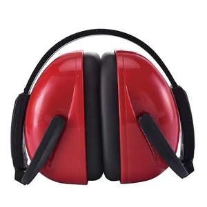 CE EN 352 Logo personnalisé Construction de réduction du bruit cache-oreilles pliable rouge insonorisé HDPE cache-oreilles pliable pour industriel - Product Image 2