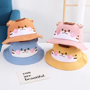 כובע ילדים חדש בעיצוב אופנה באיכות גבוהה דפוס פשוט כובע דייגים חמוד