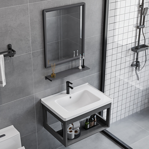 Mueble <span class=keywords><strong>de</strong></span> <span class=keywords><strong>Baño</strong></span> Independiente Moderno con Espejo, Mueble <span class=keywords><strong>de</strong></span> <span class=keywords><strong>Baño</strong></span> <span class=keywords><strong>de</strong></span> Lujo con Espejo <span class=keywords><strong>de</strong></span> Pared - Product Image 4