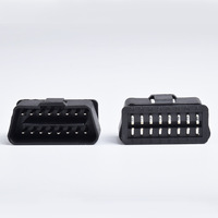 Adaptador de Interfaz de Diagnóstico OBDII Universal de 12V con Conector OBD2 Macho Plegable para Vehículo