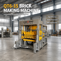 Machine de production de blocs de béton QT6-15, machine à pavés en ciment, équipement de traitement de blocs creux pour les chantiers de construction