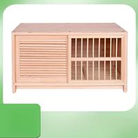 Cage d'élevage de pigeons en bois massif Boîte de nidification de pigeons de messager pour l'appariement de nidification Cage pour petits chiens avec équipement essentiel pour les oiseaux