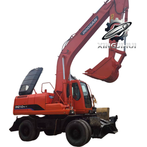 Excavadora de Ruedas Doosan DH210W de 21 Toneladas y 115 kW con Motor Kawasaki, Bomba Hidráulica y Válvulas, Equipo de Construcción - Product Image 1