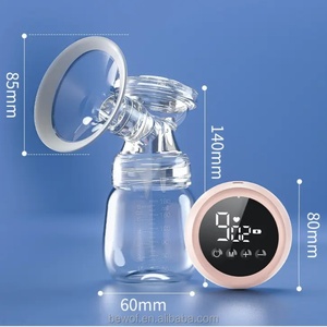 Tire-lait électrique avec biberon pour bébé sans BPA, pompes à lait puissantes en silicone, accessoires d'allaitement pour bébé - Product Image 4