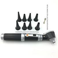 Instrument vétérinaire portable LIZE PET, endoscope d'examen ORL, éclairage à fibre optique, embouts auriculaires inclus