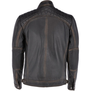 Chaqueta de cuero sintético para hombre, chaqueta transpirable a prueba de viento, vintage - Product Image 3