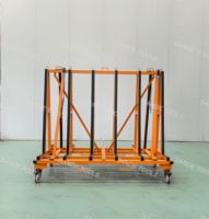 SANDE Chariot métallique personnalisable à quatre roues, chariot de transport à cadre en A tout-en-un pour marbre et granit, mobile – Offre Spéciale