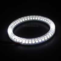 Pièces et accessoires automobiles Systèmes d'éclairage automobile Autres Accessoires d'éclairage automobile Anneaux halo LED 3528 SMD 80 mm pour voiture