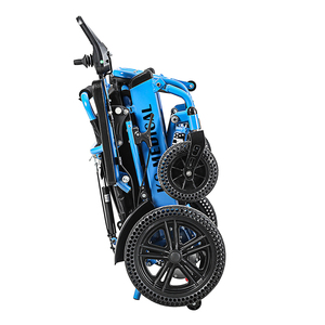 KSM-601L Power Wheelchairs Foldable Electric Wheelchair Lightweight with Honey Comb Solid Tires Motor Wheelchair - Product Image 2