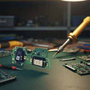 Placa conectora de carga USB tipo C con micrófono y conector de audio para Oppo A77 4G - Product Image 3