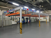 Système de stationnement suspendu à plateforme triple large personnalisable à 2 niveaux certifié CE