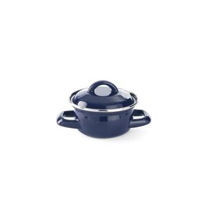 HENDI 0.3L Blue Soup/Gravy <b>Pan</b> with <b>Lid</b> Commercial Cooking Equipment Diameter 115mm X Height 90mm - Product Image 1