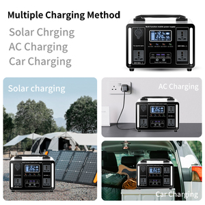 เครื่องกำเนิดไฟฟ้าพลังงานแสงอาทิตย์แบบขายส่ง 110V 220V แบตเตอรี่ LifePo4 378WH แบตเตอรี่พลังงานแสงอาทิตย์ราคาถูก พาวเวอร์แบงค์ 500W 1000W 2000W สำหรับขาย - Product Image 3