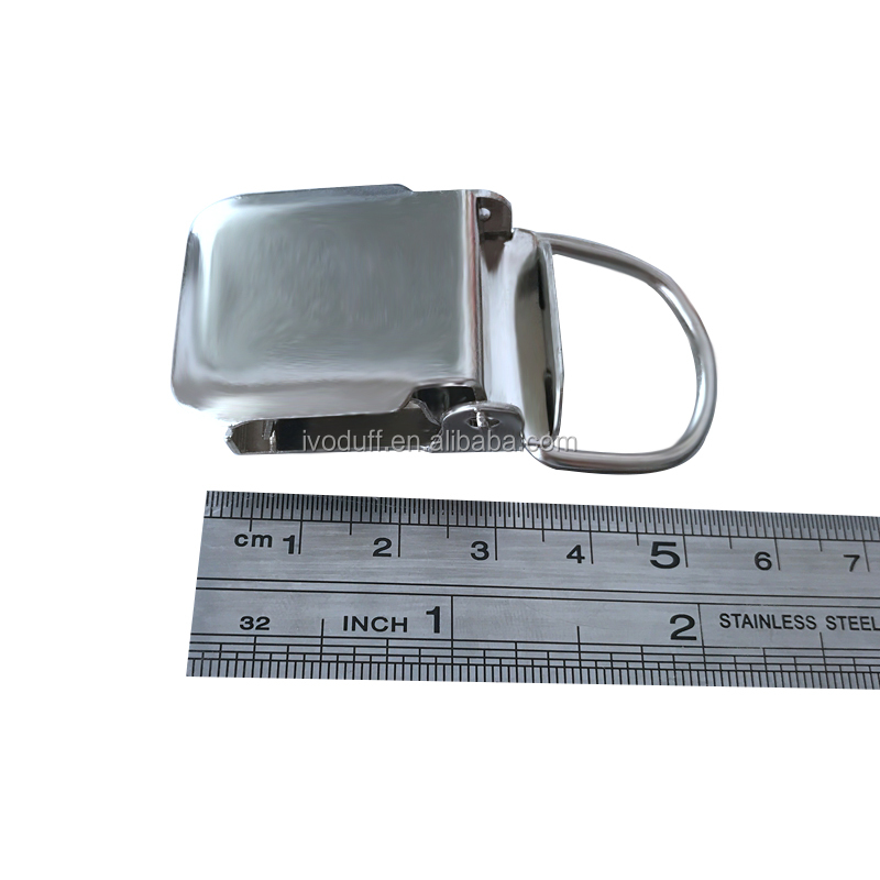 Мужской зажим для подтяжек с 25 мм петлями Ivoduff поставка больших зажимов из нержавеющей стали зажимы для подтяжек