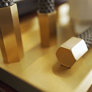 Wholesale Single Gold <strong>Brass</strong> Metal <strong>Candlestick</strong> <strong>Holders</strong> for Home Decoration for Christmas - Product Image 4