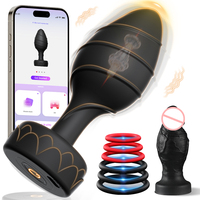 Anfänger Anal-Spielset Silikon Anal-Vibrator Butt Plug APP-Steuerung 10 Vibrierende Analplugs Prostata-Massagegerät Erotik-Spielzeug für Erwachsene