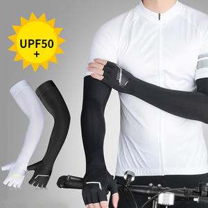 2 in 1 Unisex wieder verwendbare Nachtrad-Sicherheit High Light reflektierende Ellbogen manschette Anti-Pilling elastische Sonnenschutz-Arm stütze - Product Image 5