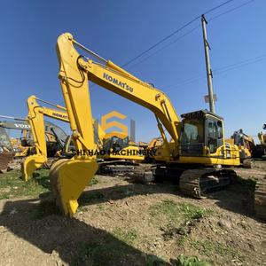 Excavadora de cadenas usada Komatsu PC200 de 20 toneladas para construcción de puentes, retroexcavadora de respuesta rápida - Product Image 1