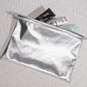 Nouvelle conception, sac de rangement cosmétique en cuir PU avec cordon de serrage, logo personnalisé imprimé, pochette de maquillage en cuir imperméable - Product Image 3