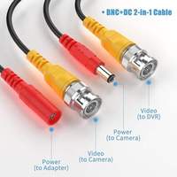 Longueur personnalisée 3M 5M 20M HD-SDI CCTV câble de caméra RG59 coaxial avec BNC vidéo DC alimentation 2-en-1 câble composite pour DVR et caméra