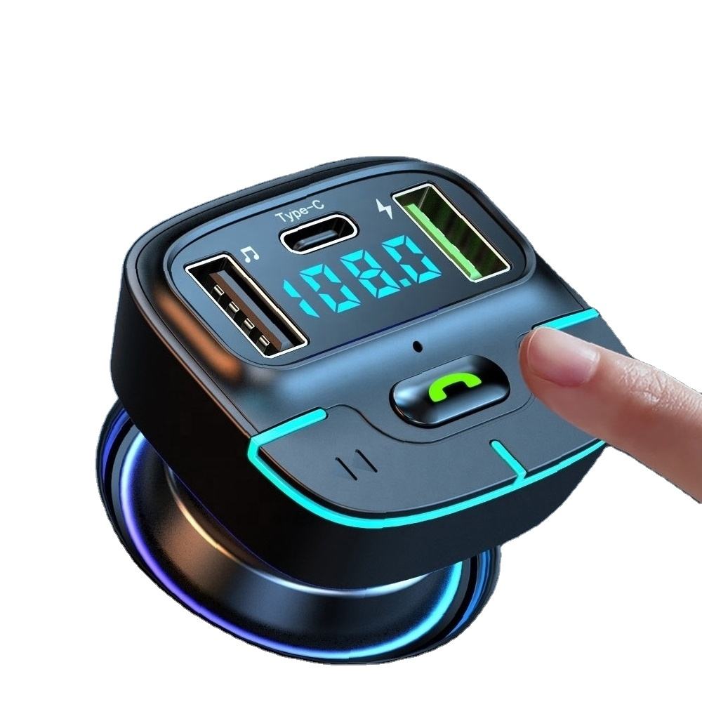 YZORA 20W Handsfree Car Charger Dual USB, FM Transmitter