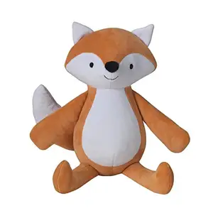 G702 Adorable Sitting Posture Plush Fox Stuffed Animal Toys Child Sleep Comfort Fox Toys Plush