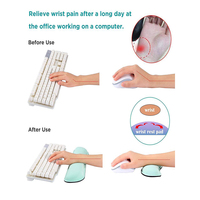 Ensemble de clavier et repose-poignet, en mousse à mémoire de forme, personnalisé, pour bricolage