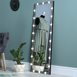 Beautme kích thước lớn đứng trang trí nội thất bàn trang điểm treo tường đầy đủ chiều dài sàn lớn gương với đèn cho gương trang điểm - Product Image 4