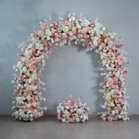 A-1237 Décoration florale artificielle colorée pour arche de mariage, centre de table floral