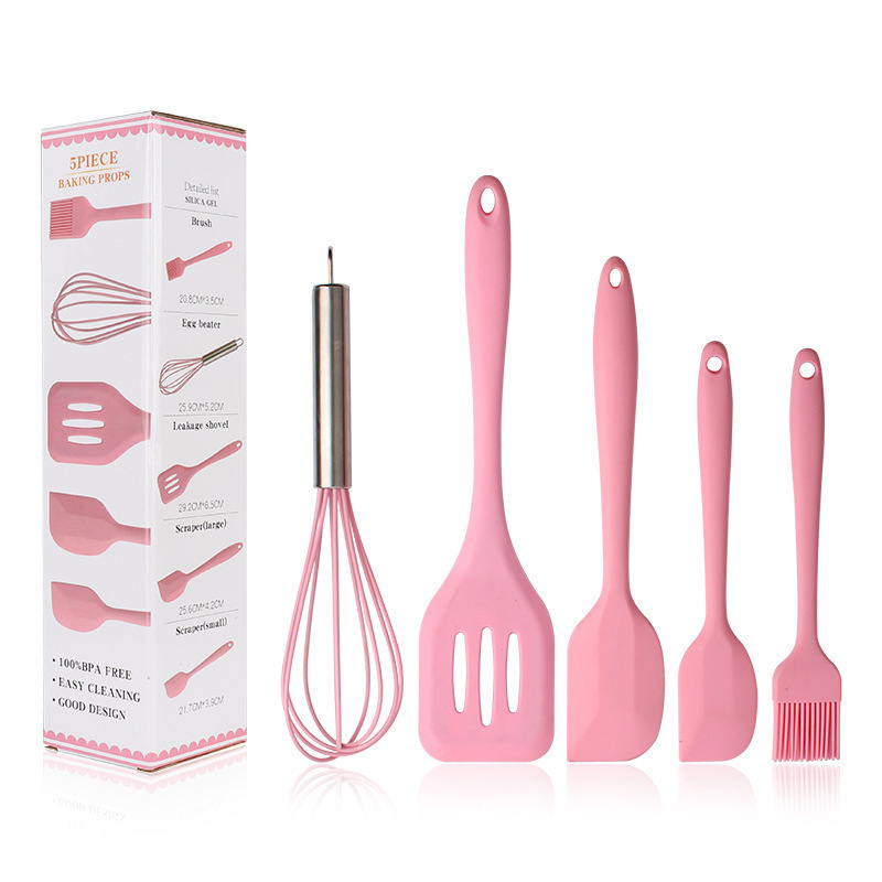 สีชมพู - ชุดอบขนม 5 ชิ้น