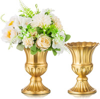 Vases élégants pour centres de table de mariage, décoration de fête, vase trompette haut, porte-fleurs pour cérémonie d'anniversaire