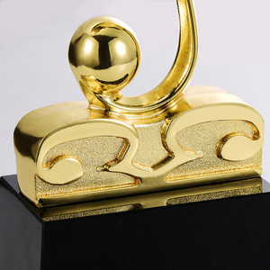 Trofeo di Lusso in Oro a Forma di Nota Musicale e Chiave di Violino, Targa Premio per Campioni di Canto e Festival Musicali - Product Image 3