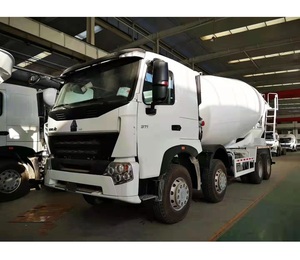 รถผสมปูนซีเมนต์มือสองคุณภาพสูง Sinotruk HOWO 8x4 ACC ขับเคลื่อนซ้าย 3 เพลา ราคาถูก ดีเซล ยูโร 2 ขายดี ระบบกันสะเทือนแบบลม เกียร์ธรรมดา - Product Image 1