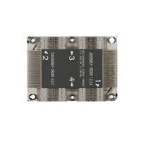 Dissipateur thermique pour processeur de serveur 1U, rectangulaire, passif, sans ventilateur, avec ailettes en aluminium pour le refroidissement des processeurs LGA 3647