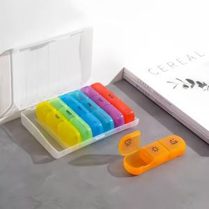 Boîtes de rangement pour médicaments de voyage en plastique personnalisées de grande taille, boîtes de pharmacie, organisateur de médicaments, emballage avec logo - Product Image 5