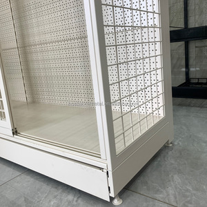 Estantes para puertas corredizas de malla, cerraduras, gabinetes de exhibición convenientes para tiendas, estantes de <span class=keywords><strong>supermercado</strong></span> de pared a pared, suministros para supermercados - Product Image 3