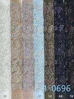 Tissu en dentelle classique perlé pour mariées, tissu en dentelle brodé de sequins plats, tissu extensible à sequins et perles pour robes de soirée, vente en gros