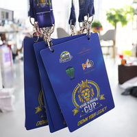 Lanière personnalisée Kofei imprimée par sublimation avec badges de conférence en PVC pour les exposants et les événements