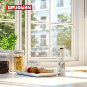 Finestre a Battente in Alluminio OPUOMEN AS2047 con Doppio o Triplo Vetro, Telaio in PVC, Design Moderno per Camera da Letto e Soggiorno, Orizzontali - Product Image 1