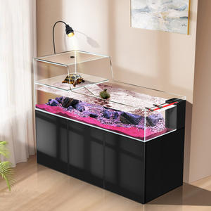 태양 건조 플랫폼 울트라 화이트 유리 수족관과 거북이 탱크 바닥 필터 순환 물 무료 스트림 어조 - Product Image 4