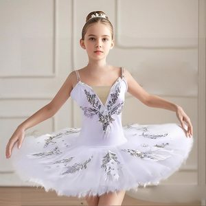 Gonna Tutu da balletto per bambini <span class=keywords><strong>abbigliamento</strong></span> Performance ragazze costume da ballo lago cigno rosso abito <span class=keywords><strong>Ballerina</strong></span> abito da balletto professionale - Product Image 1