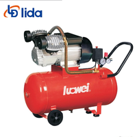 Compresseur d'air Luowei 3HP 10bar 336L/min à faible consommation d'huile, pompe à air portable à simple étage à entraînement direct, mini-compresseurs